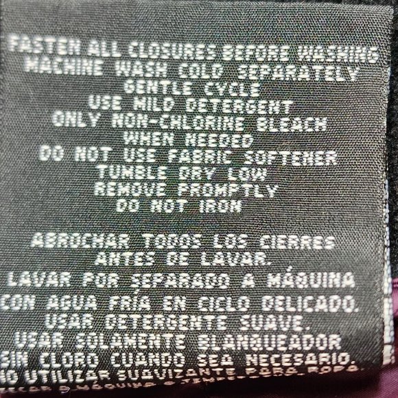 32° HEAT Women's Size Large Light Weight Zip Front Puffer Jacket Purple Black - Picture 4 of 11